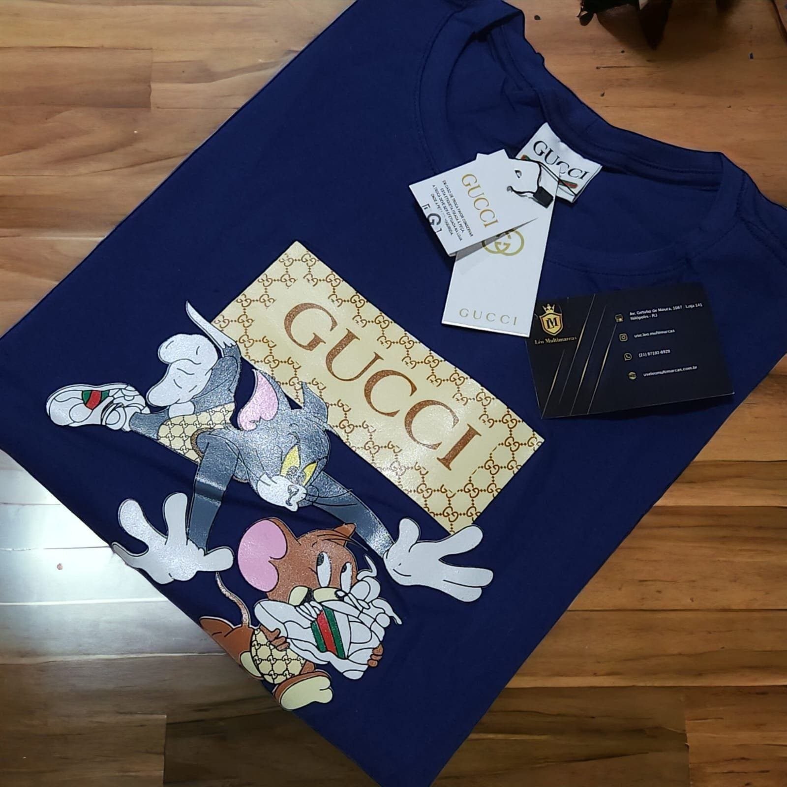 Camisa Gucci G Peruana 40.1 com Elastano